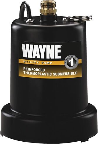 Wayne EEAUP250 1/4 HP Reinforced Thermoplastic Submersible Multi-Use Pump, 1, Black in Saudi Arabia