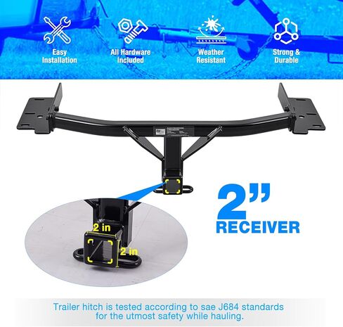 وصلة مقطورة من الفئة 3 مقاس 2 بوصة مناسبة لسيارات 2020-2024 Ford Explorer ALL/2020-2024 Lincoln Aviator All in Kuwait