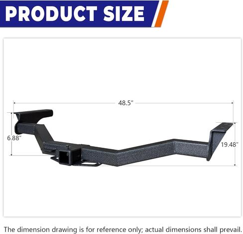 وصلة وصلة مقطورة من الفئة 3 باللون الأسود متوافقة مع 2014-2021 Infiniti QX60، 2013-2013 Infiniti JX35، 2013-2020 Nissan Pathfinder 2" مستقبل وصلة الوصل in Kuwait