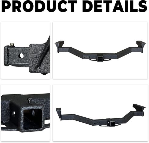 وصلة وصلة مقطورة من الفئة 3 باللون الأسود متوافقة مع 2014-2021 Infiniti QX60، 2013-2013 Infiniti JX35، 2013-2020 Nissan Pathfinder 2" مستقبل وصلة الوصل in Kuwait