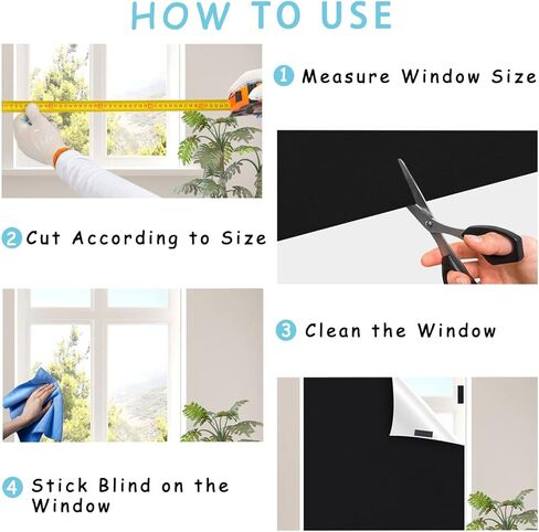 ستائر التعتيم المحمولة ستائر ظلال لغرفة النوم، بدون حفر غطاء نافذة من الشمس DIY لغرفة الحضانة الداخلية، 40 × 57 بوصة in Kuwait