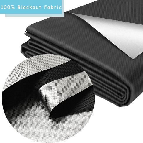 ستائر التعتيم المحمولة ستائر ظلال لغرفة النوم، بدون حفر غطاء نافذة من الشمس DIY لغرفة الحضانة الداخلية، 40 × 57 بوصة in Kuwait