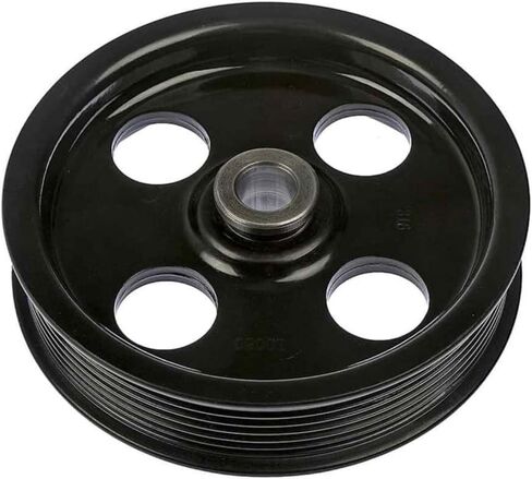 KarParts360 For Dodge Ram 1500/2500/3500 2002 03 04 05 06 2007 Power Steering Pump Pulley | Composite | Serpentine Belt Type | Black Color | Press-Fit Mount Type | 7 Groove | For 53032128AB in Saudi Arabia