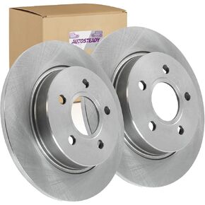 Rear Brake Rotors Replacement for 2012 2013 2014 2015 2016 2017 2018 Ford Focus, [10.67" Rear Disc Brakes Models] in Saudi Arabia