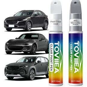 Deep Crystal Blue Pearl(42M) Touch Up Paint Compatible with MAZDA,2-In-1 Car Scratch Remover Pen,Car Paint Scratch Repair Kit for Scratches,Chips & Nicks,2-PCS SET in Kuwait