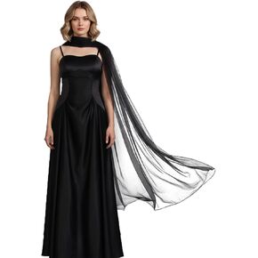 Bridal Scarf Long Tulle Neck Scarves Women's Shawls and Wraps for Evening Dress Wedding Party Sarong Cover Ups in Saudi Arabia