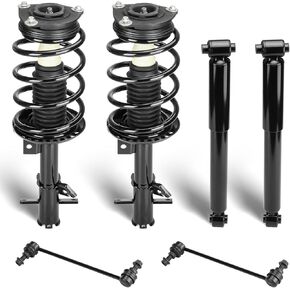 Front and Rear Struts Assembly Shock Absorber & Sway Bar End Link Compatible with 2007-2012 Nissan Sentra, Replace for 172379 172378 4341659 (6Pcs) in Kuwait