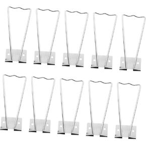 Luxshiny 10 قطع حامل قاعدة إطار بسيط إطار صور حديدي رفوف دعم للعرض المدمج، تصميم خفيف الوزن يمنع الانزلاق لتزيين المنزل وسهولة الإعداد in Kuwait