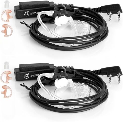 CP200D CP100D Radio Earpiece CLS1110 Walkie Talkie Earpiece Headset Compatible with Motorola Radio CP200, RDM2070D, CLS1413, HKLN4604, Swivel Earpiece with Mic and PTT,Replaces RLN6423 in Saudi Arabia