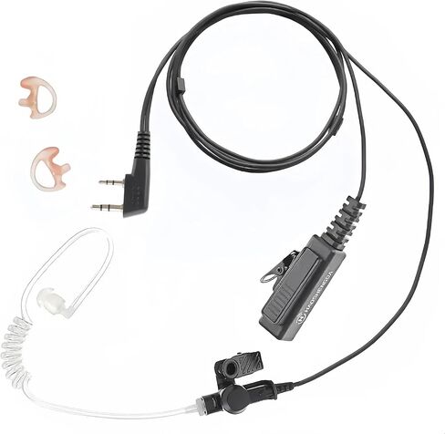 CP200D CP100D Radio Earpiece CLS1110 Walkie Talkie Earpiece Headset Compatible with Motorola Radio CP200, RDM2070D, CLS1413, HKLN4604, Swivel Earpiece with Mic and PTT,Replaces RLN6423 in Saudi Arabia
