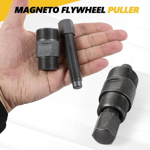 أداة إصلاح مجتذب دولاب الموازنة المغناطيسية، 24 مم و27 مم تناسب مجموعة مختارة من GY6 50cc 125cc 150cc دراجة نارية سكوتر ATV الدراجة الترابية، ملحقات الدراجات النارية in Kuwait