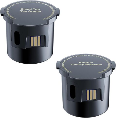 Fragrant oil packets, Car Air Freshener Refill, Cloud Top Tea Aroma & Eternal Cherry Blossom, Pack of 2, Compatible Only with TECXERLLON Smart Car Air Freshener in Kuwait