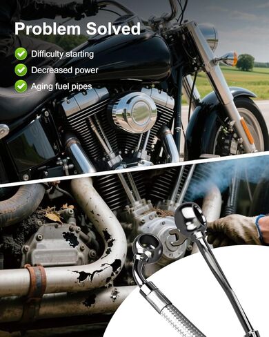 مجموعة خط حقن الوقود متوافقة مع الدراجات النارية Harley Davidson Electra Glide Road King 1996-1999 استبدال HDFL005، من الفولاذ المقاوم للصدأ in Saudi Arabia