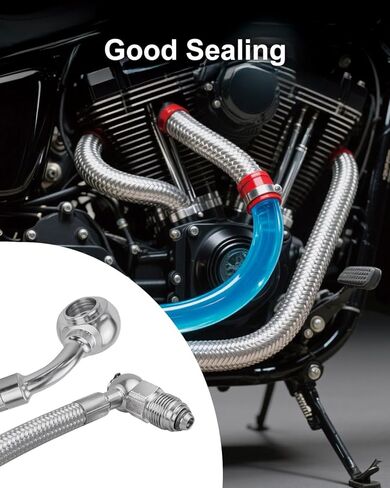 مجموعة خط حقن الوقود متوافقة مع الدراجات النارية Harley Davidson Electra Glide Road King 1996-1999 استبدال HDFL005، من الفولاذ المقاوم للصدأ in Saudi Arabia