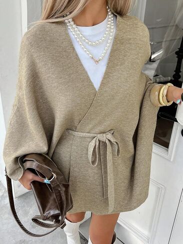 Womens 2025 Fall Outfits Long Sleeve Open Front Cardigan Oversized Sweaters Coat in Saudi Arabia