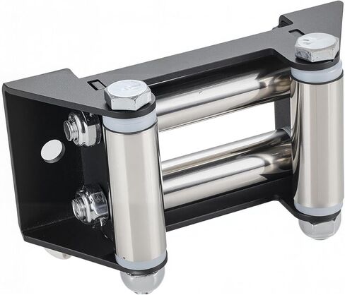 4-Way Winch Roller Fairlead for ATV/UTV, 4 7/8" Bolt Centers, Fits 2000-3500 lbs Winches,#45 Carbon Steel Construction, ATV Winch Accessories in Saudi Arabia