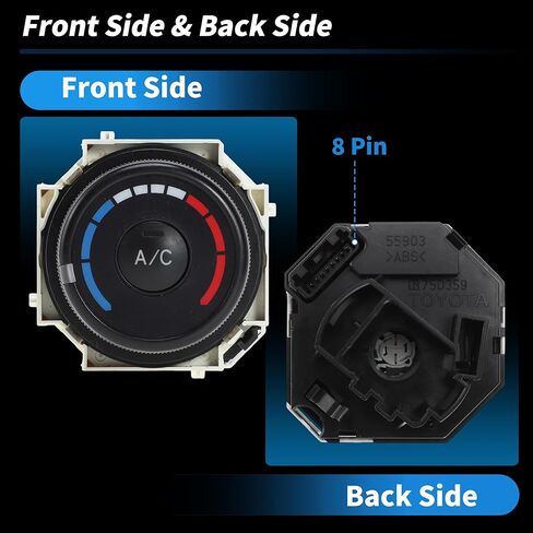 وحدة التحكم في المناخ لسخان A/C لسيارة Toyota RAV4 2006-2012 لسيارة Toyota Corolla 2009-2013 لوحة تبديل التحكم HVAC استبدال رقم 55903-12100 in Kuwait