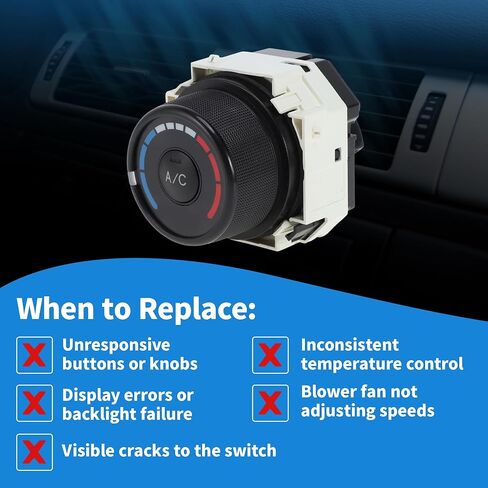 وحدة التحكم في المناخ لسخان A/C لسيارة Toyota RAV4 2006-2012 لسيارة Toyota Corolla 2009-2013 لوحة تبديل التحكم HVAC استبدال رقم 55903-12100 in Kuwait