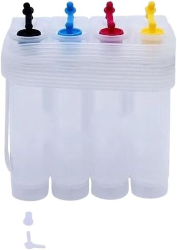 4 Color 85ML DIY Continuous Ink Supply System Outer Ink Tank Universal CISS Refill Kit Compatible with Inkjet Printer in Saudi Arabia