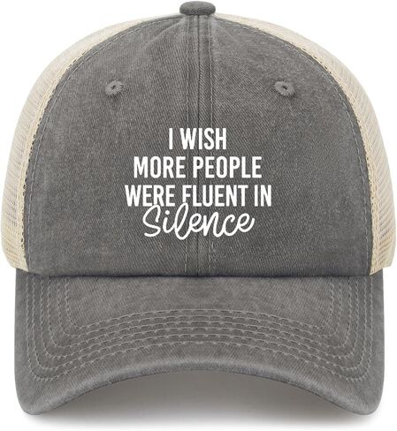 I Wishs More People were Fluent in Silences Hat for Women Trendy Washed in Saudi Arabia