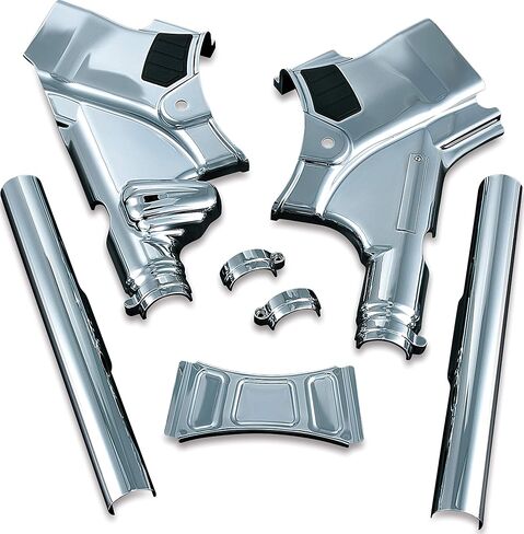 ملحق إكسسوارات الدراجة النارية Kuryakyn 7832: غطاء رقبة فاخر للدراجات النارية Harley-Davidson Touring 2009-13، كروم، زوج واحد in Saudi Arabia