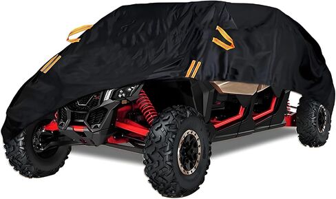 أغطية UTV للخدمة الشاقة لـ Can-Am Maverick R (240 حصان، 3 أسطوانات) 2024 - 2025، حماية أكسفورد 210D لجميع الأحوال الجوية جنبًا إلى جنب، أغطية تخزين خارجية مقاومة للماء للتمزق in Saudi Arabia