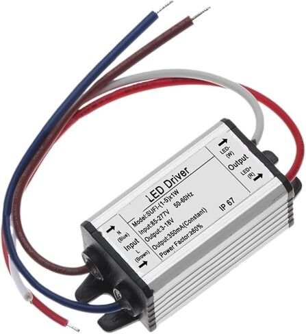 1 قطعة 1 واط 3 واط 5 واط LED سائق 300mA 450mA 600mA تيار مستمر إضاءة مقاومة للماء DC2-17V 2-10V مصدر طاقة خفيف خارجي (علبة بلاستيكية ، 2-10 فولت 450mA) in Saudi Arabia