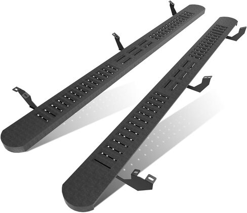 6.7" Wide Running Boards, Black Steel Side Steps,Compatible with 2019-2024 Dodge Ram 1500 Quad/Extended Cab New Body Style (Not for 2500/3500/Classic) in Saudi Arabia