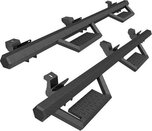 Running Boards Compatible with 2018-2026 Jeep Wrangler JL 4 Doors, 4.4" Side Nerf Step Rails, Heavy-Duty Black Carbon Steel Nerf Bars (18-26 Jeep Wrangler JL 4 Doors) in Saudi Arabia