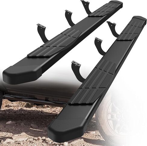 Running Boards Compatible with 2005-2023 Toyota Tacoma Double Cab 6 Brackets Side Steps for 2019 2020 2022 Tacoma Crew Cab, 6.4 Inch Step Bars Stainless Steel Nerf Bars, Not for SR SR5 in Saudi Arabia