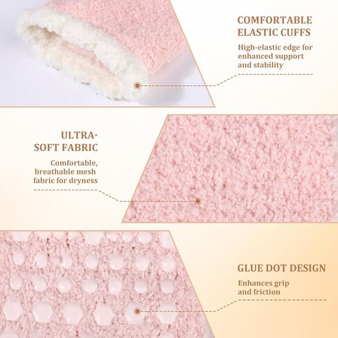 جوارب غامضة مع مقابض للنساء، جوارب ناعمة من القطيفة الدافئة لراحة الشتاء في الأماكن المغلقة، هدية مريحة in Kuwait