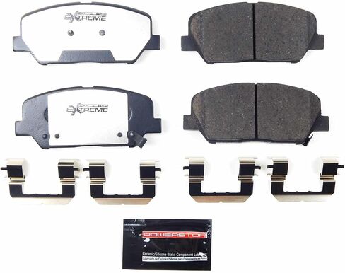 PowerStop Front Brake Pads For Hyundai Veloster 2013-15 - Z26 Carbon-Fiber Ceramic Brake Pads With Installation Hardware, Z26-1675 in Saudi Arabia
