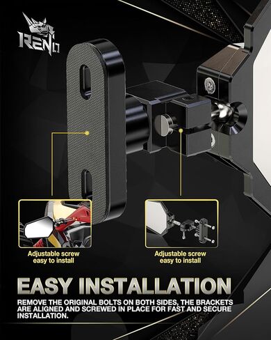 مرايا جانبية RENO X3، مرايا رؤية خلفية من الألومنيوم CNC للخدمة الشاقة UTV متوافقة مع 2017-2025 Maverick X3 Max Xds Xrs Xmr Xrc Turbo RR، استبدال OEM #715002898 (أسود، حزمة من 2) in Saudi Arabia