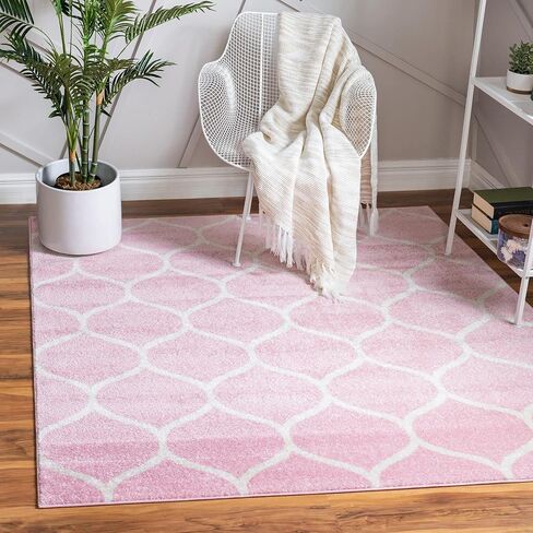 Rugs.com سجادة مجموعة Lattice Frieze - سجادة متوسطة حمراء مقاس 2 × 6 بوصة مثالية لغرف المعيشة وغرف الطعام الكبيرة ومخططات الأرضيات المفتوحة in Kuwait