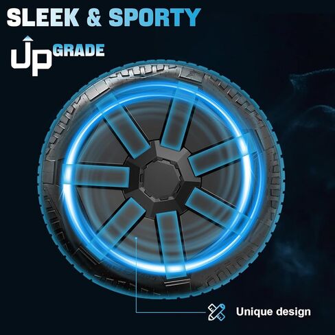 قطعة غيار أغطية عجلات السيارة لسيارة Tesla Cybertruck 2023 2024 2025 أغطية عجلات ABS سوداء للشاحنة الكهربائية - أغطية عجلات متينة مع حماية حافة سهلة التركيب - 4 قطع in Kuwait