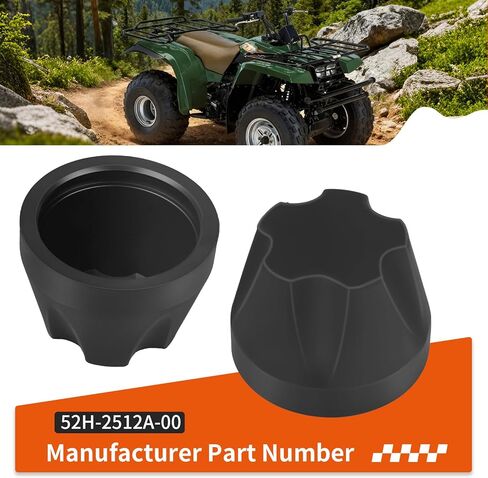2Pcs Front & Rear Wheel Cap for Yamaha Badger Big Bear Timberwolf Moto-4 80 100 225 250 350 400 YFM250 YFM350 52H-2512A-00 in Saudi Arabia