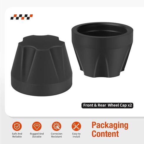 2Pcs Front & Rear Wheel Cap for Yamaha Badger Big Bear Timberwolf Moto-4 80 100 225 250 350 400 YFM250 YFM350 52H-2512A-00 in Saudi Arabia