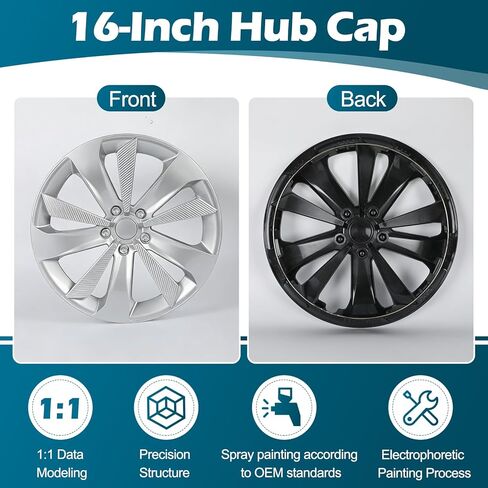 Hubcap Wheel Hub Cover for Subaru Impreza 2017 2018 2019 2020 2021 2022 2023 Replacement Snap-On Wheel Hub Electrophoretic Multi-Layer Coating Scratch Weather Impact Resistant 16 inch Rim Wheel Cover in Saudi Arabia