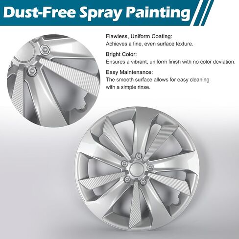 Hubcap Wheel Hub Cover for Subaru Impreza 2017 2018 2019 2020 2021 2022 2023 Replacement Snap-On Wheel Hub Electrophoretic Multi-Layer Coating Scratch Weather Impact Resistant 16 inch Rim Wheel Cover in Saudi Arabia