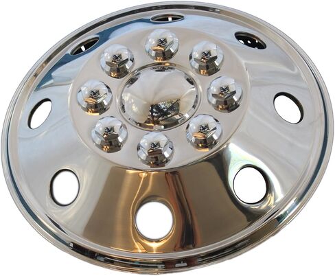 مجموعة IWC مكونة من 4 قطع مقاس 16 بوصة و8 عروة RV وغطاء محور عجلة من الفولاذ المقاوم للصدأ in Kuwait