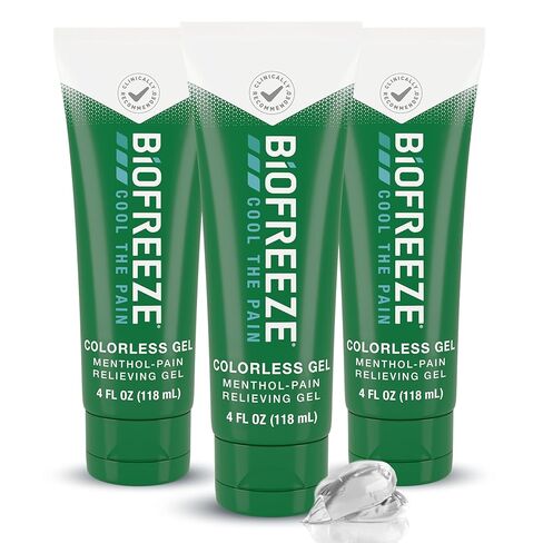Biofreeze Gel Menthol Pain Relieving Colorless Gel 4 FL OZ Tube For Pain Relief Associated With Sore Muscles, Arthritis, Simple Backaches, And Joint Pain (Packaging May Vary) in Saudi Arabia