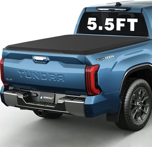 Soft Tri-Fold Truck Bed Tonneau Cover Fits 2022-2026 Tundra 5.5ft Bed (66.7") w/Track System | PRX3 | in Saudi Arabia