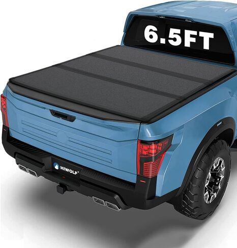 غطاء تونو لسرير الشاحنة الصلب ثلاثي الطي من FRP يناسب 2017-2026 Nissan Titan، Titan XD بدون صندوق Titan مع سرير 6.5 قدم (78.7 بوصة) مع نظام المسار | PRX3 | في الأعلى | in Saudi Arabia