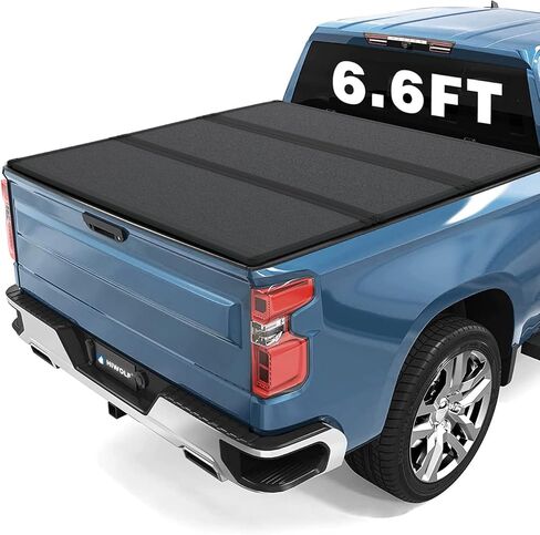 FRP Hard Tri Fold Truck Bed Tonneau Cover Fits 2019-2026 Chevy Silverado/GMC Sierra 1500 New Body Style with 6.6ft Bed (79.4") | Not Work with Factory Side Storage Box | PRX4 | On Top | in Saudi Arabia