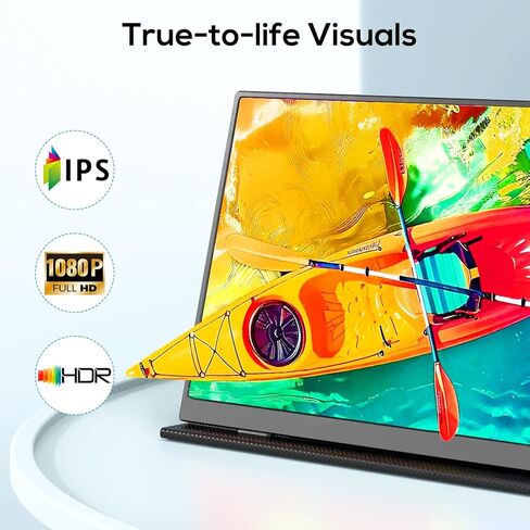 شاشة لمس 15.6 بوصة-Usparkle FHD1920×1080P IPS HDR 60 هرتز تعمل باللمس، شاشة لمس HDMI VGA DVI مع 10 نقاط متعددة اللمس، شاشة VESA مع مكبرات صوت، شاشة تعمل باللمس لأجهزة الكمبيوتر المحمول|كمبيوتر صغير in Saudi Arabia