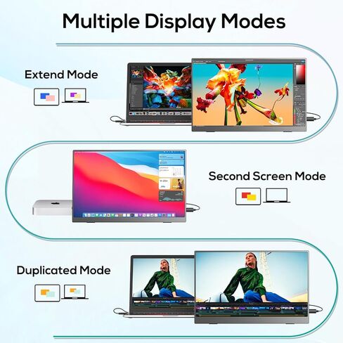 شاشة لمس 15.6 بوصة-Usparkle FHD1920×1080P IPS HDR 60 هرتز تعمل باللمس، شاشة لمس HDMI VGA DVI مع 10 نقاط متعددة اللمس، شاشة VESA مع مكبرات صوت، شاشة تعمل باللمس لأجهزة الكمبيوتر المحمول|كمبيوتر صغير in Saudi Arabia