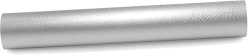 20"x60" (1.6FTx5FT) Silver Honeycomb Carbon Fiber Satin Vinyl Wrap Auto Car Sticker Decal Film Sheet Bubble Free Air Release Technology with Tool Kit in Saudi Arabia