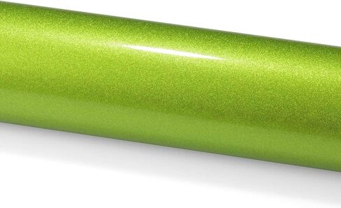 2pcs 4"x8" (10cmx20cm) Sample Gloss Glitter Lime Green Metallic Sparkle Vinyl Wrap Auto Car Sticker Decal Film Sheet Bubble Free Air Release Technology in Saudi Arabia