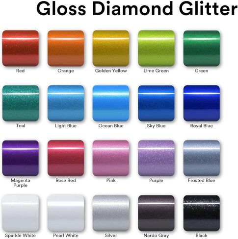 2pcs 4"x8" (10cmx20cm) Sample Gloss Glitter Lime Green Metallic Sparkle Vinyl Wrap Auto Car Sticker Decal Film Sheet Bubble Free Air Release Technology in Saudi Arabia