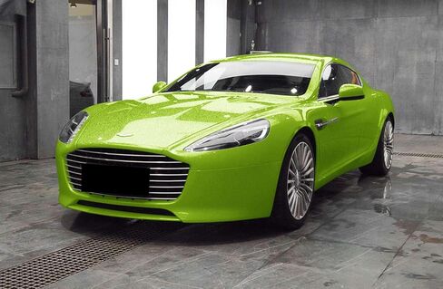 2pcs 4"x8" (10cmx20cm) Sample Gloss Glitter Lime Green Metallic Sparkle Vinyl Wrap Auto Car Sticker Decal Film Sheet Bubble Free Air Release Technology in Saudi Arabia